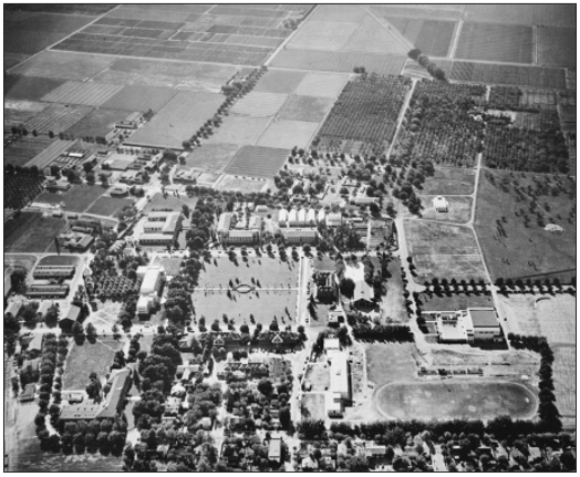 1941 westward aerial view of campus.