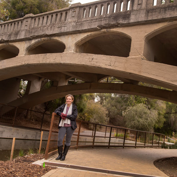 Image of UC Davis' Campus Landscape Architect Christina DeMartini Reyes