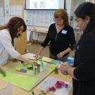 Workshop participants designing a landscape for the planning workshop.
