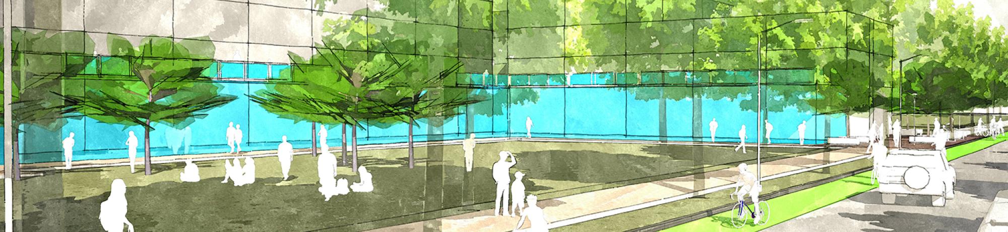 Rendering of UC Davis Campus.